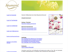 Tablet Screenshot of neumond-service.com